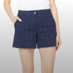 Nautica Women’s Shorts - Navy Blue w/ Anchor Print NWOT!